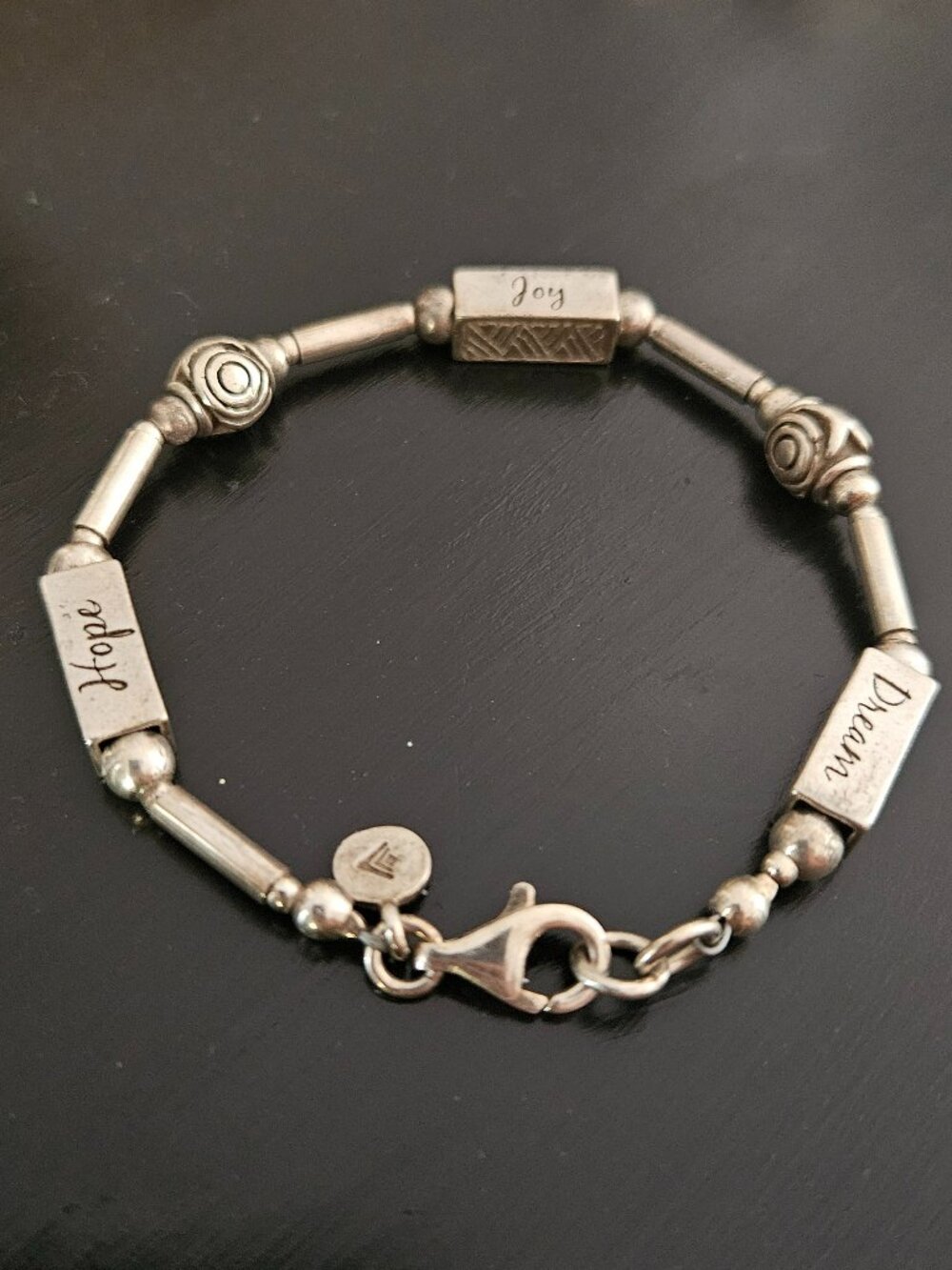 Silpada Sterling Message Bracelet